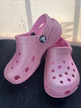 CROCS Kids' Sparkle Clog in Pink